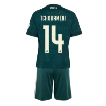Real Madrid Aurelien Tchouameni #14 Maglia Gara Trasferta Repliche 2026-27 Bambino Maniche Corte